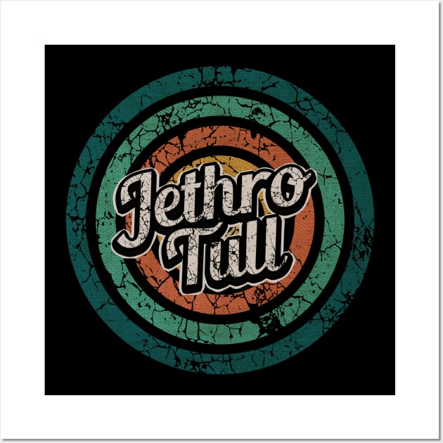 Jethro Tull // Retro Circle Crack Vintage Wall Art by People Mask